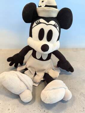 Disney 100 Decades Steamboat Willie Minnie Mouse 10-Inch Plush